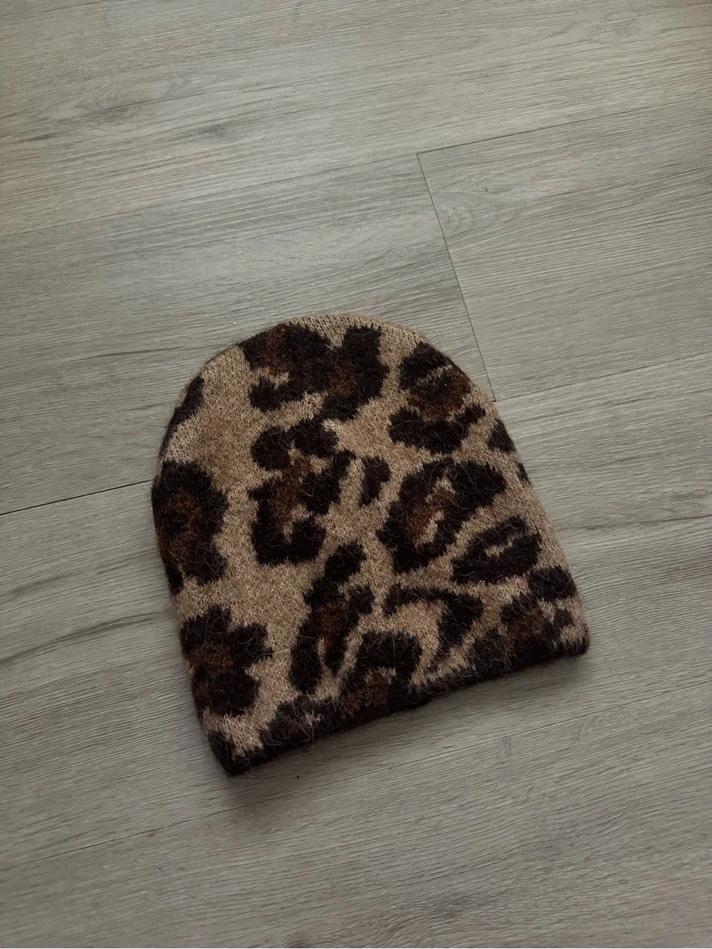 Zara Leopard Print Beanie